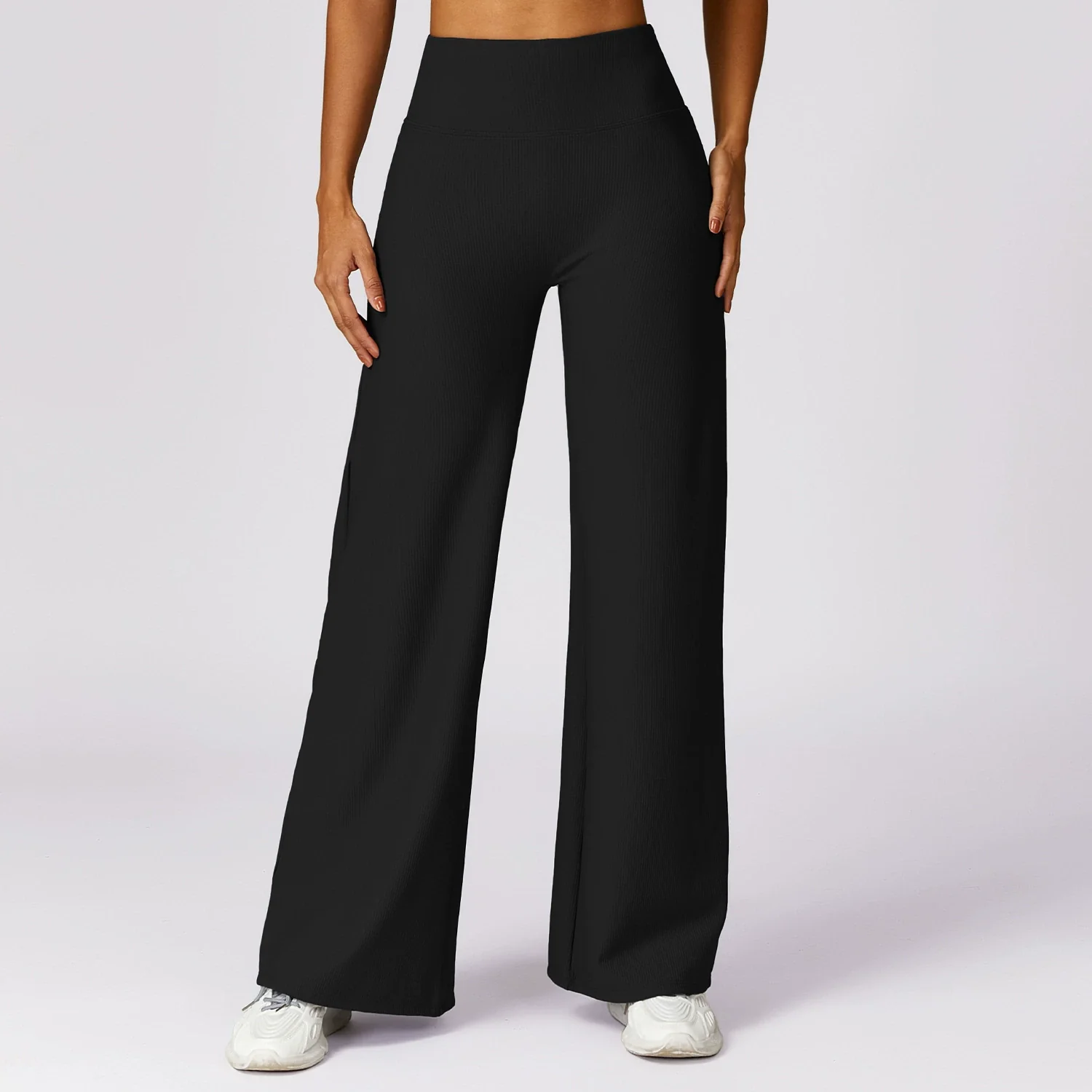 Fashion Thread High Waist Casual Pants Women's All-Matching Outer Wear Straight Wide Leg Pants Quick-Drying Loose Track Pants - Image 6