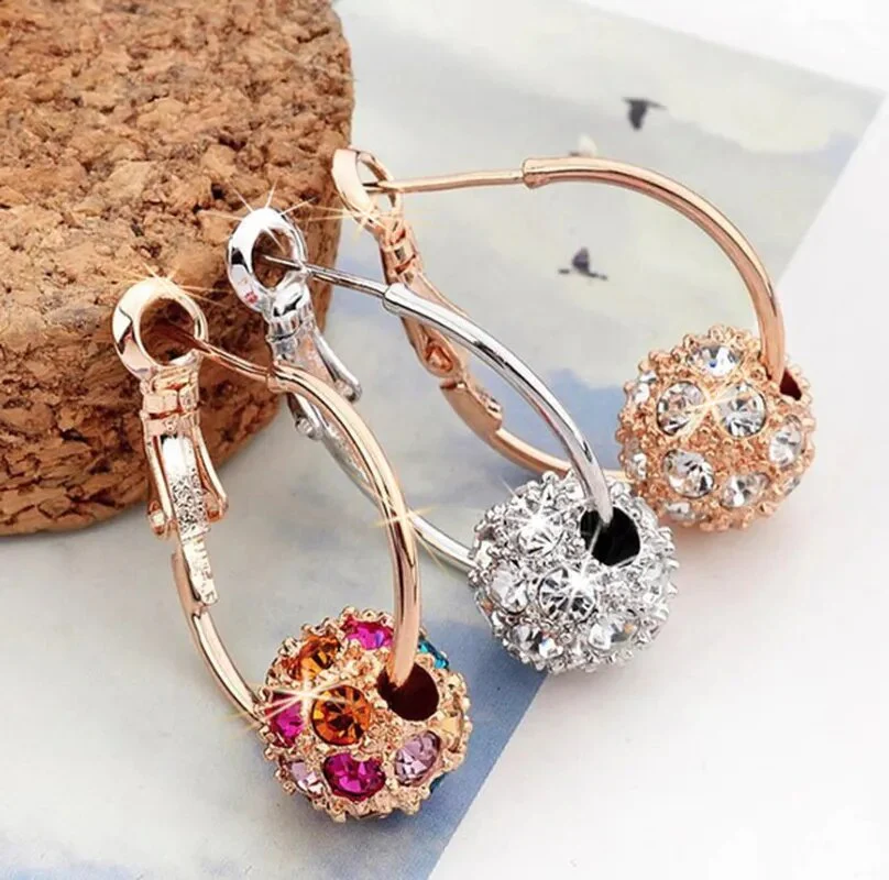 Fashion Trend Earrings Zircon Pendant Earrings Shiny Earrings for Women's Wedding Betrothal Bride Jewelry Birthday Gift - Image 2