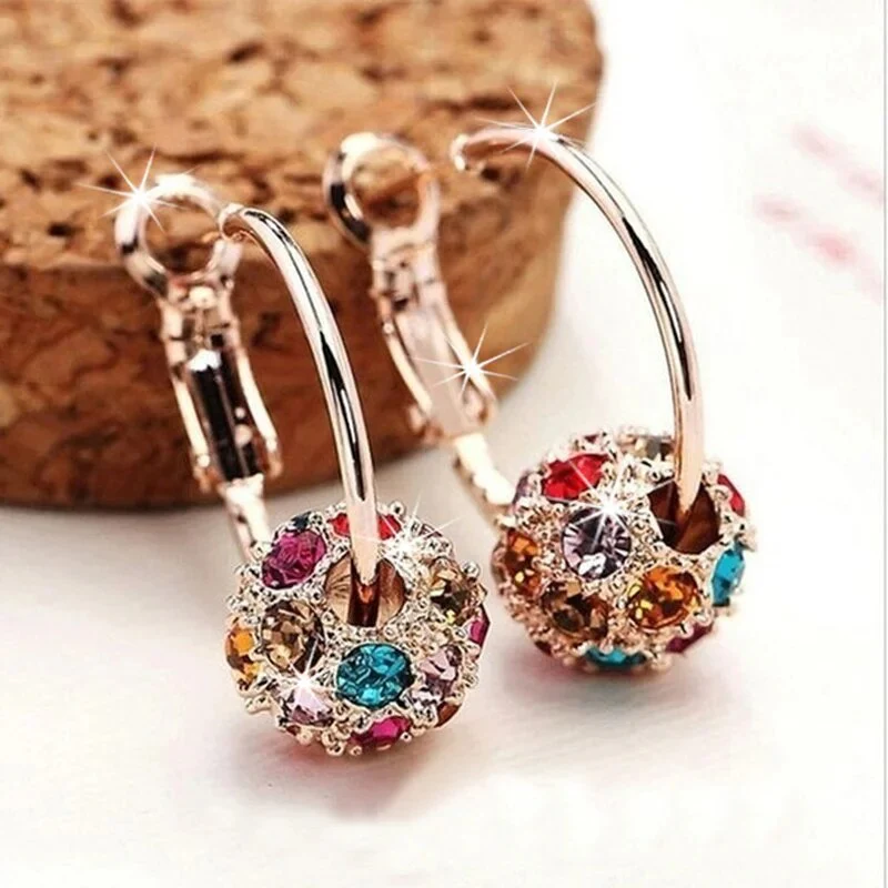 Fashion Trend Earrings Zircon Pendant Earrings Shiny Earrings for Women's Wedding Betrothal Bride Jewelry Birthday Gift - Image 5