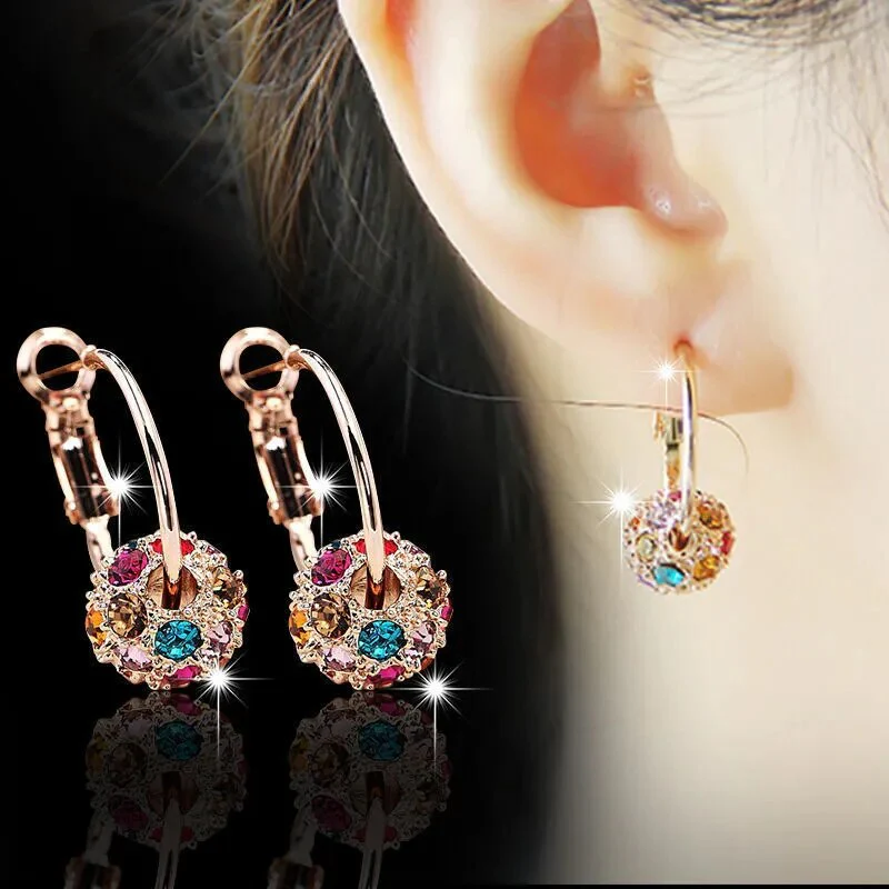 Fashion Trend Earrings Zircon Pendant Earrings Shiny Earrings for Women's Wedding Betrothal Bride Jewelry Birthday Gift - Image 6