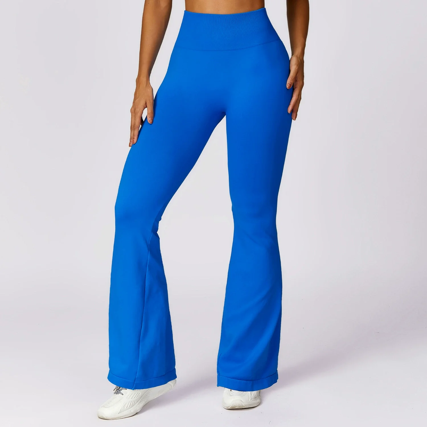 Fashion Wide Leg Tight Seamless Hip Lifting Yoga Bell-Bottom Pants Abdominal-Shaping High Waist Bootcut Casual Sports Pants Pants - Image 7