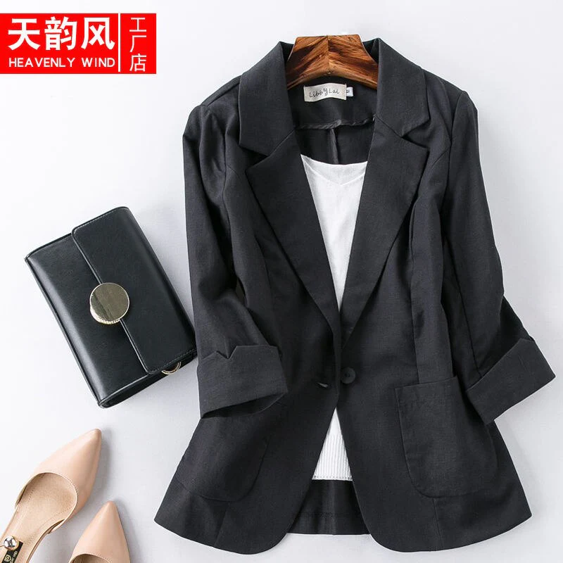 Fashion Women Jacket Casual Solid Blazers Work Outerwear Slim Office Lady Coat Spring Autumn Chic Clothing Tops New 2023 - Image 4