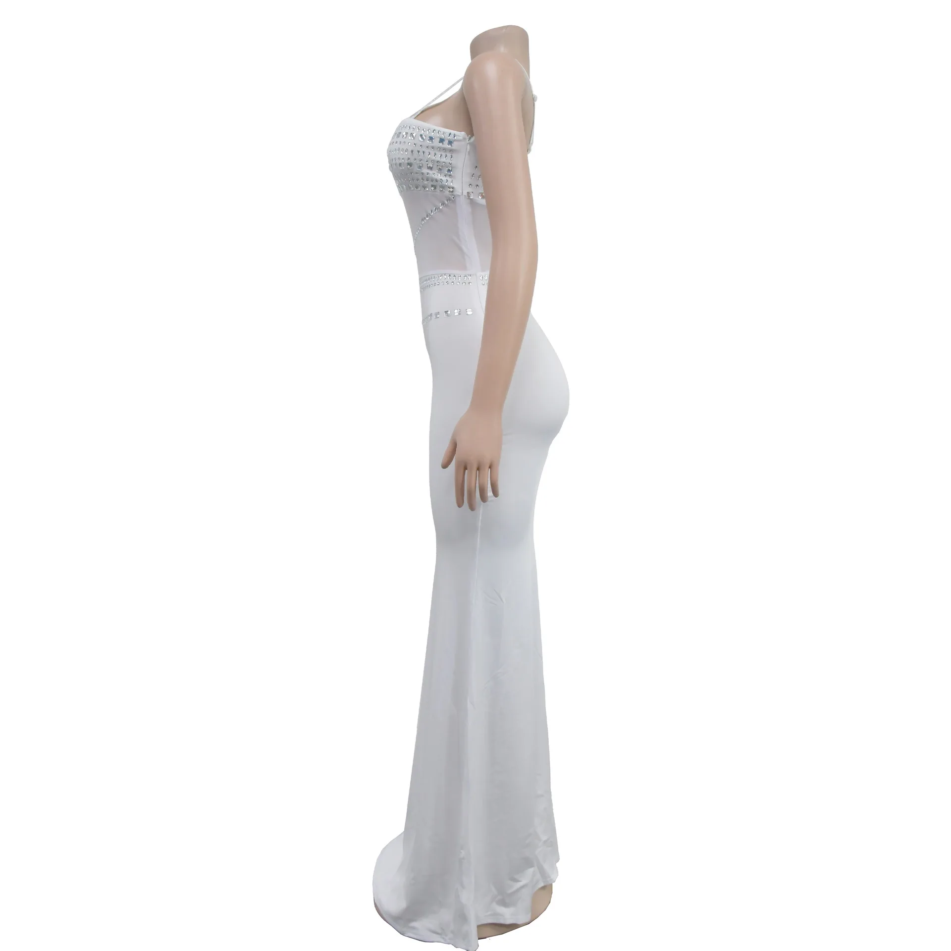 Fashion Women's Hot Diamond Mesh Dresses Summer New Sexy Transparent Lace Party Elegant Female Maxi Dress 2025 - Image 36