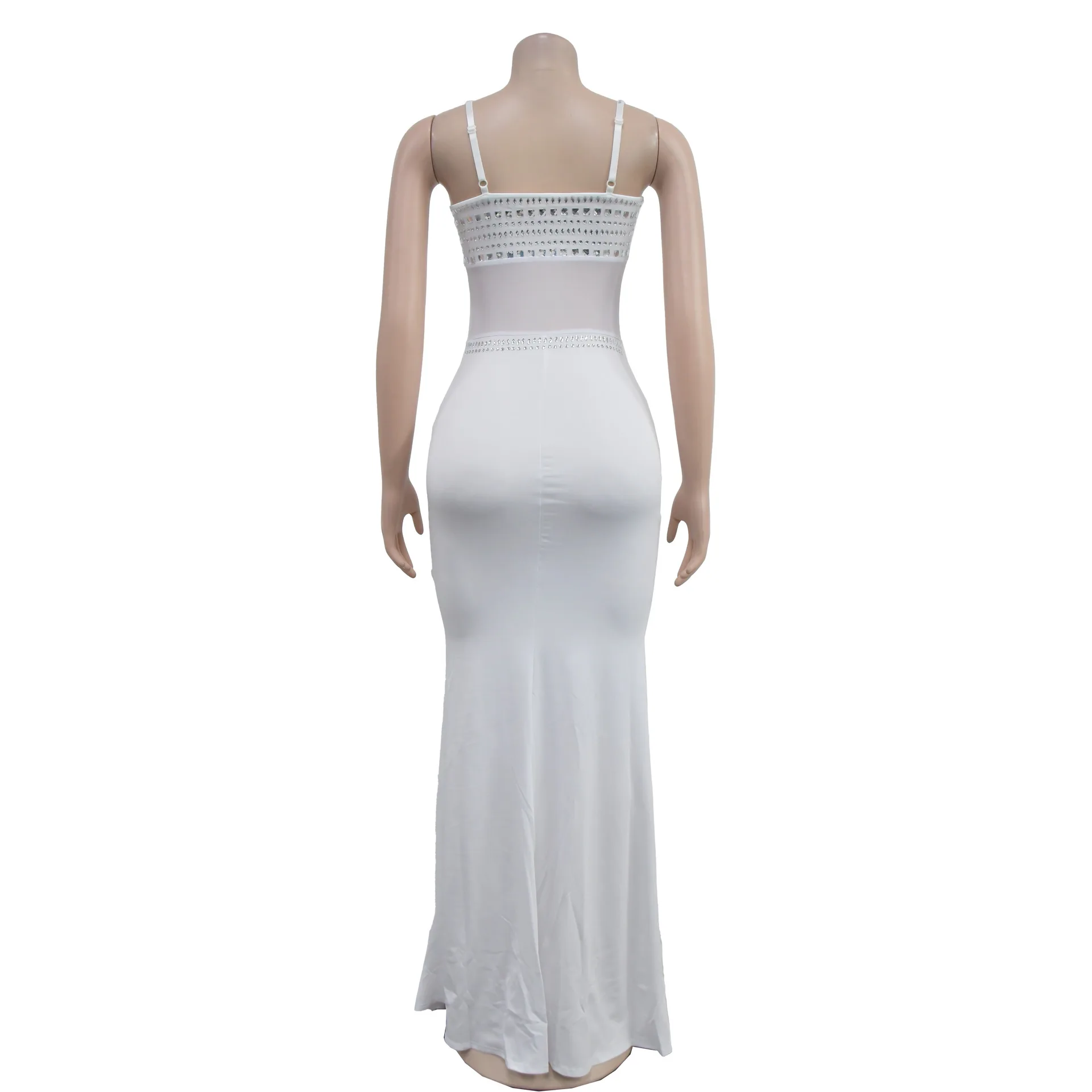 Fashion Women's Hot Diamond Mesh Dresses Summer New Sexy Transparent Lace Party Elegant Female Maxi Dress 2025 - Image 37