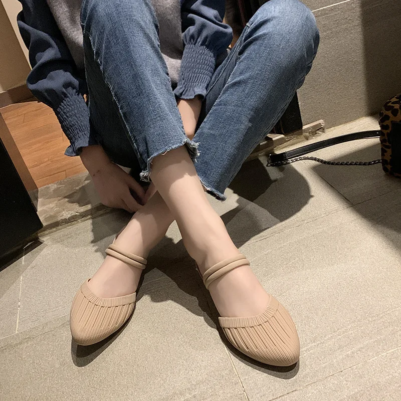 Fashion Women's Sandals 2021 Mules Slippers For Beach Shoes Close Toe Women Heels Strappy Wedges Shoes For Women Plastic Sandals - Image 5