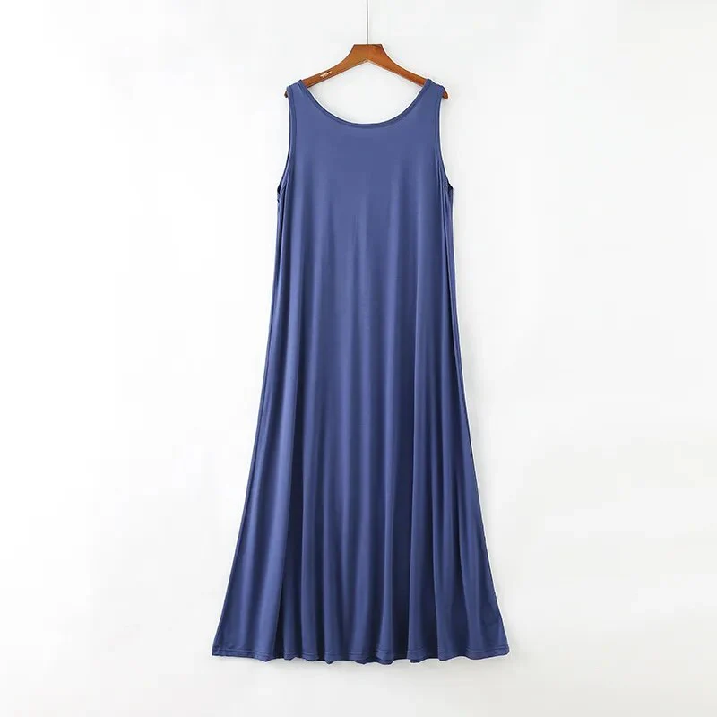 Fdfklak Modal Summer New Nighty Lingerie Femme Sexy Nightgowns Night Dress Women Nightwear Sleeping Dress Plus Size L XL XXL - Image 5