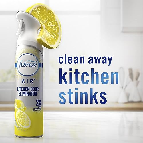 Febreze Room Air Fresheners, Home & Kitchen Room Fresheners, Air Freshener Spray, Odor Fighter Air Freshener for Home, Fresh Lemon Scent, 8.8 oz. Aerosol Can (Pack of 3) - Image 7
