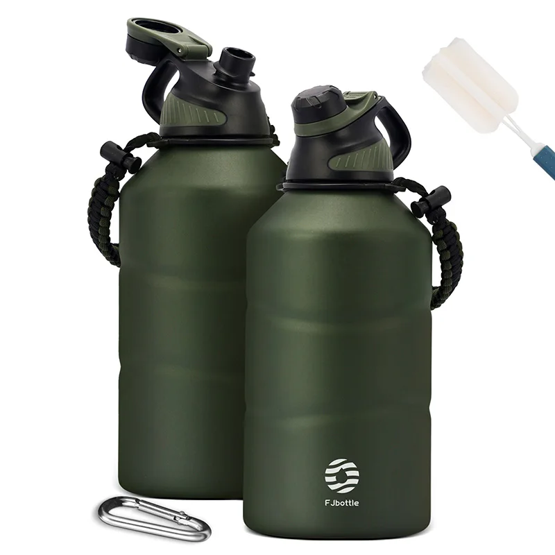FEIJIAN Thermos Bottle 1.9L Large Capacity Stainless Steel Thermal Water Bottle Cold and Hot Vacuum Flask With rope Gym - Image 15