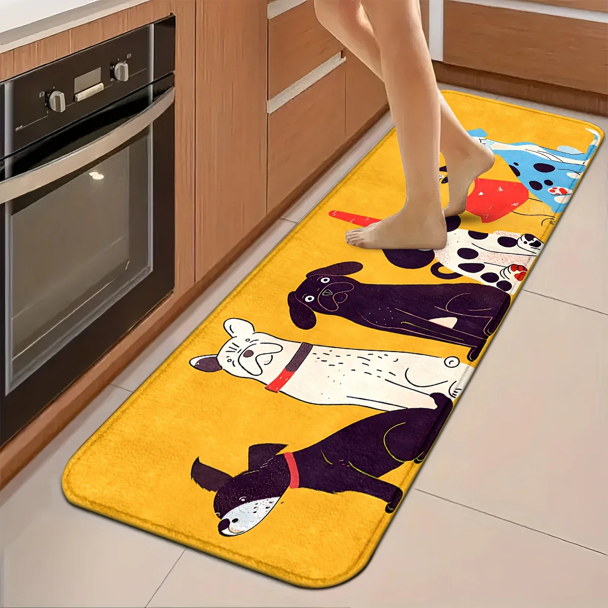 Festive Dog Animal Kitchen Mats: Non-slip, Durable, and Comfortable for Kitchen, Home, Office, Bathroom, and Laundry Room - Available in Different Sizes - Image 10