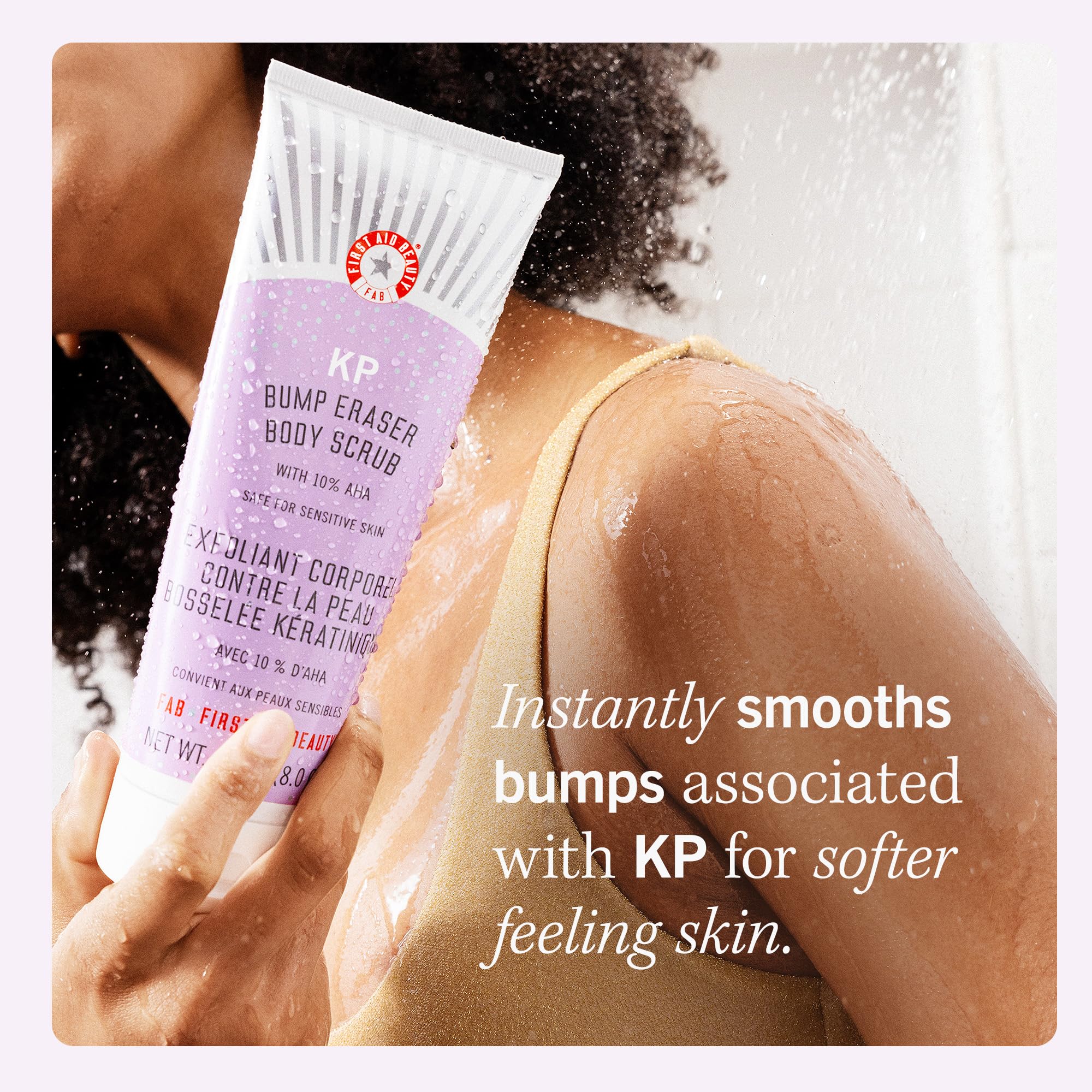 First Aid Beauty KP Bump Eraser Body Scrub Exfoliant for Keratosis Pilaris with 10% AHA 2 oz. - Image 7