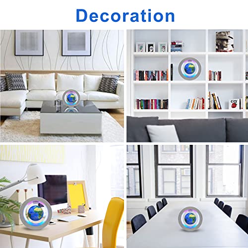 Flagest Magnetic Levitation Floating Globe - Levitating O Shape Globe with LED Lights for Educational Home Office Desk Decor - Birthday Holiday Party Christmas Gift (4Inches Globe - Image 4