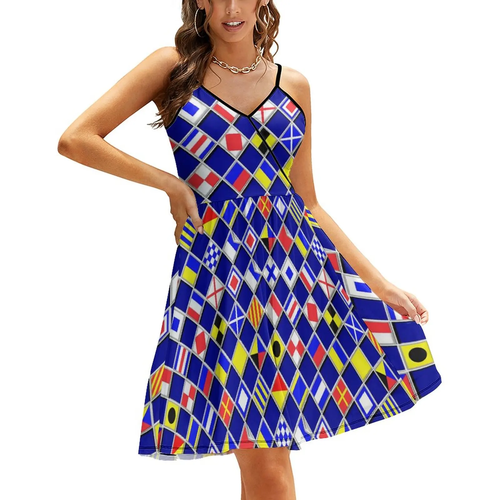 Flags of Jamaica Casual Dress Holiday Spaghetti Straps Black Green Aesthetic Dresses Ladies Night Club Graphic Vestidos - Image 12