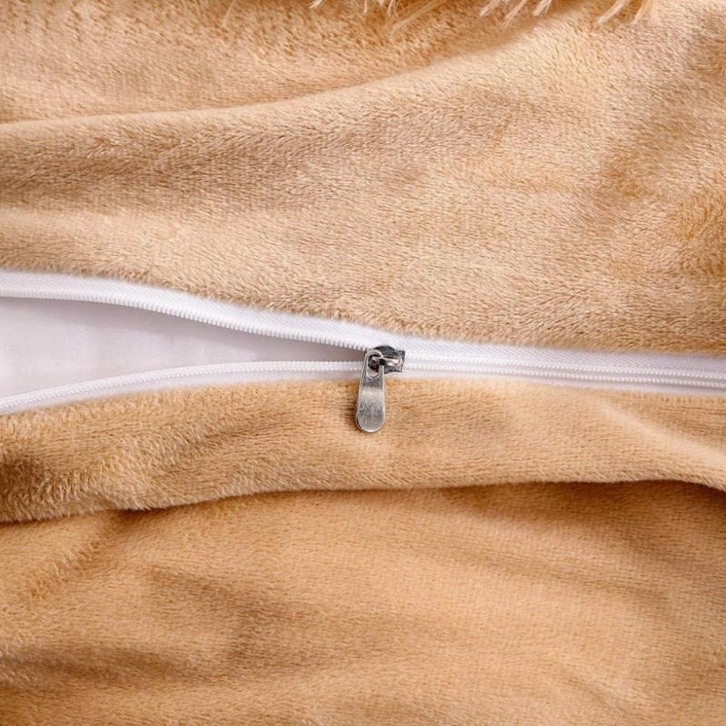 Fluffy Comforter Cover Bed Set Faux Fur Fuzzy Duvet Cover Set Luxury Ultra Soft Plush Shaggy Duvet Cover - Image 9