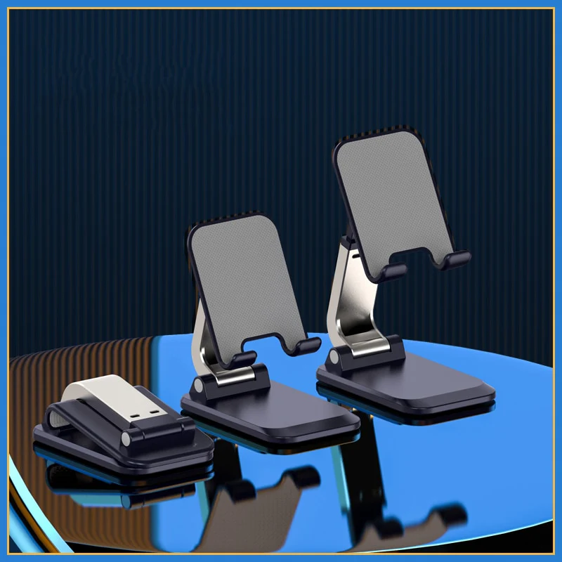 Foldable Metal Desktop Mobile Phone Stand For iPad iPhone 13 X Smartphone Support Tablet Desk Cell Phone Portable Holder Bracket - Image 6