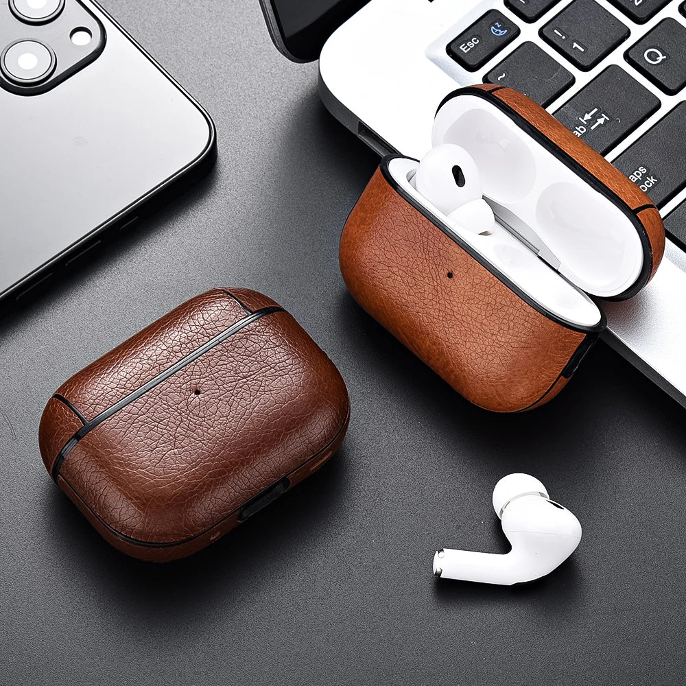 For Airpods 3 Pro 2nd 1 Case Leather Protective Sleeve Earphone Cases Wireless Charging Headphone Cover For Airpods Pro 2 Case - Image 4