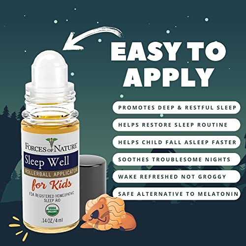 Forces of Nature – Kids Sleep Well Certified Organic (4ml), Non-GMO Verified, Natural Sleep Aid for Children, Promotes Deep, Restful Sleep, Restores Natural Sleep Routine, Homeopathic, Melatonin-Free - Image 7