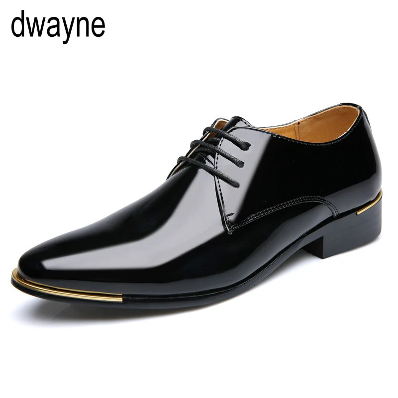 formal shoes men classic Patent leather wedding shoes men office coiffeur moda italiana men dress shoes leather erkek ay 657 - Image 7