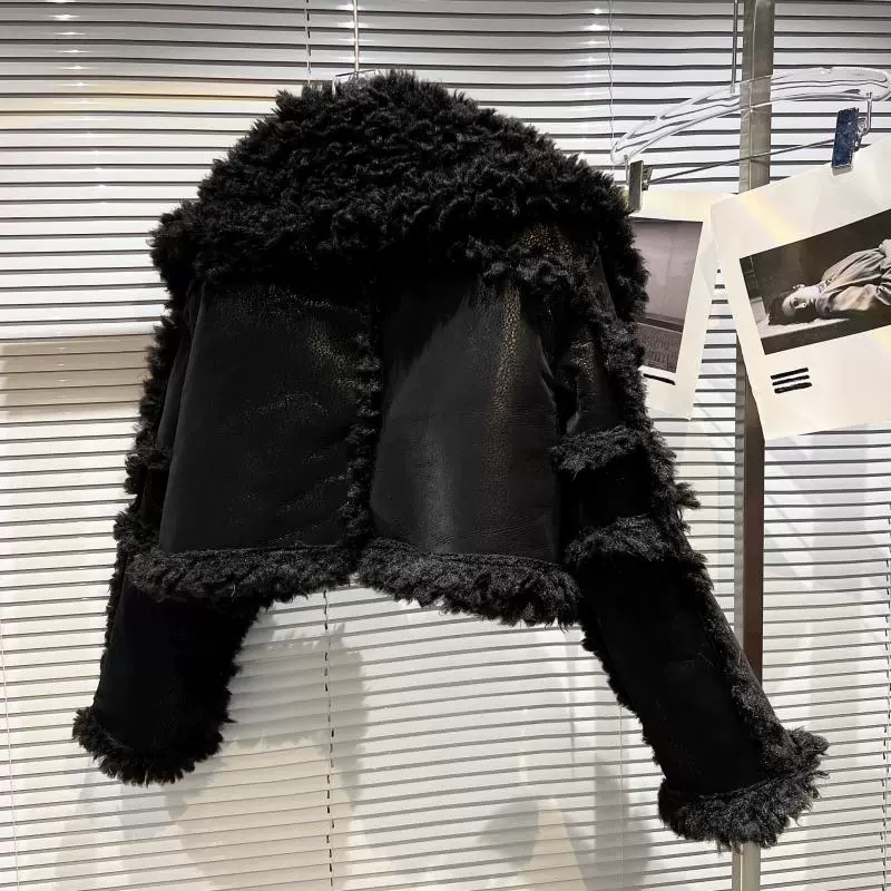 Fried Street Influencer Picks Winter Niche Style Large Lapel Suit - Image 4