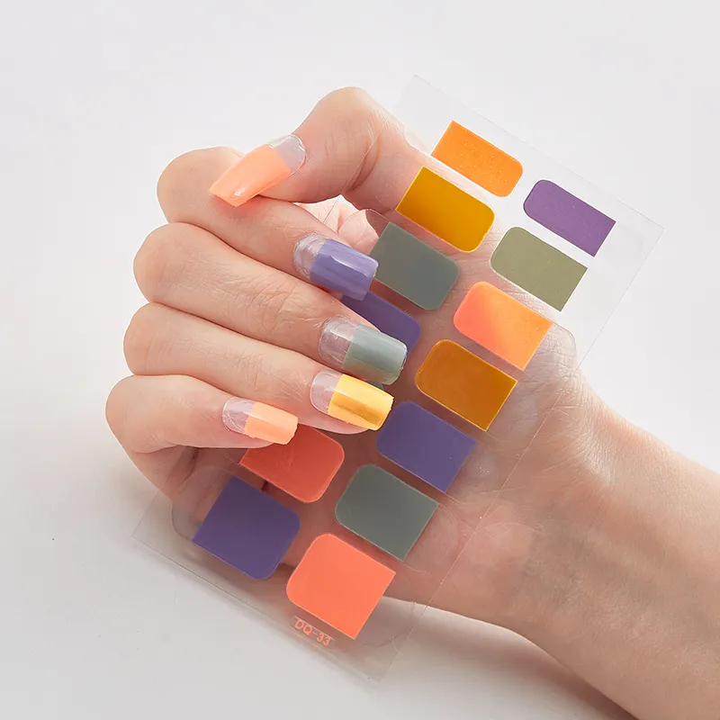 Full Cover Nail Stickers Designer Nail Decals Fashion Five Sorts 0f Nail Stickers  Nail Sticker set Nail Decoration Nail Strips - Image 3