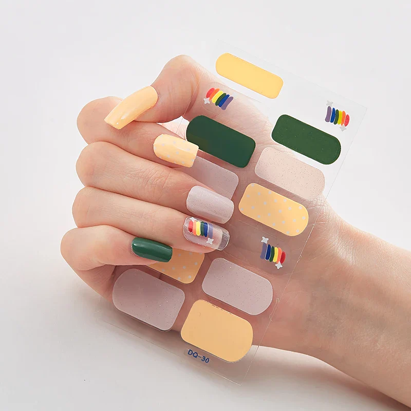Full Cover Nail Stickers Designer Nail Decals Fashion Five Sorts 0f Nail Stickers  Nail Sticker set Nail Decoration Nail Strips - Image 36