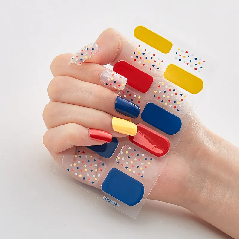 Full Cover Nail Stickers Designer Nail Decals Fashion Five Sorts 0f Nail Stickers  Nail Sticker set Nail Decoration Nail Strips - Image 4