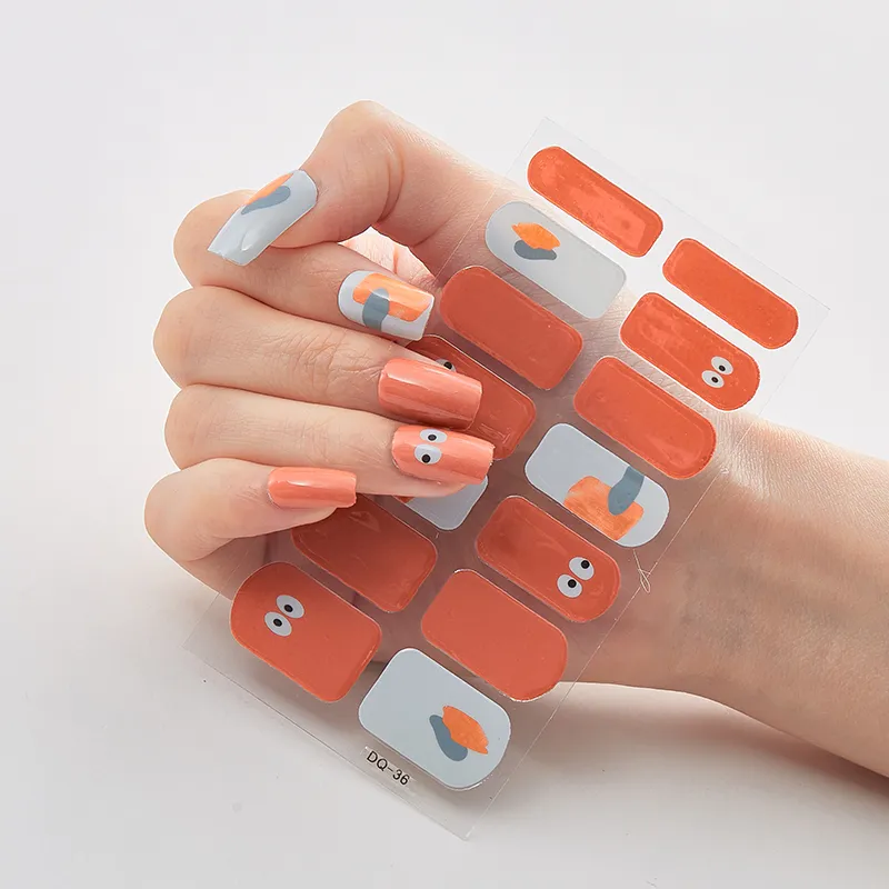 Full Cover Nail Stickers Designer Nail Decals Fashion Five Sorts 0f Nail Stickers  Nail Sticker set Nail Decoration Nail Strips - Image 6