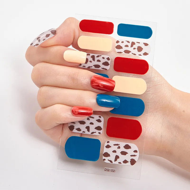 Full Cover Nail Stickers Designer Nail Decals Fashion Five Sorts 0f Nail Stickers  Nail Sticker set Nail Decoration Nail Strips - Image 9