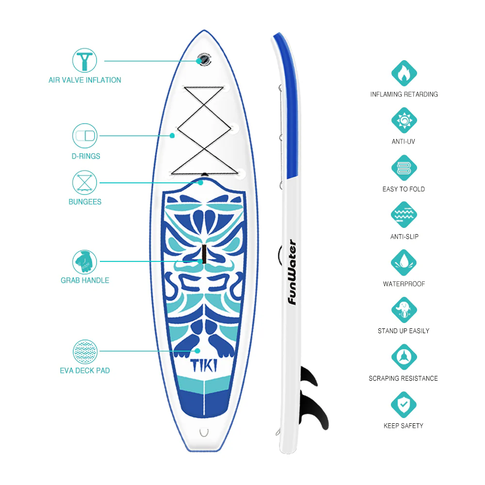 FUNWATER Drop Shipping Factory directly sale surfboard board sup surf long surfboard board inflatable paddle board sup surfing - Image 2