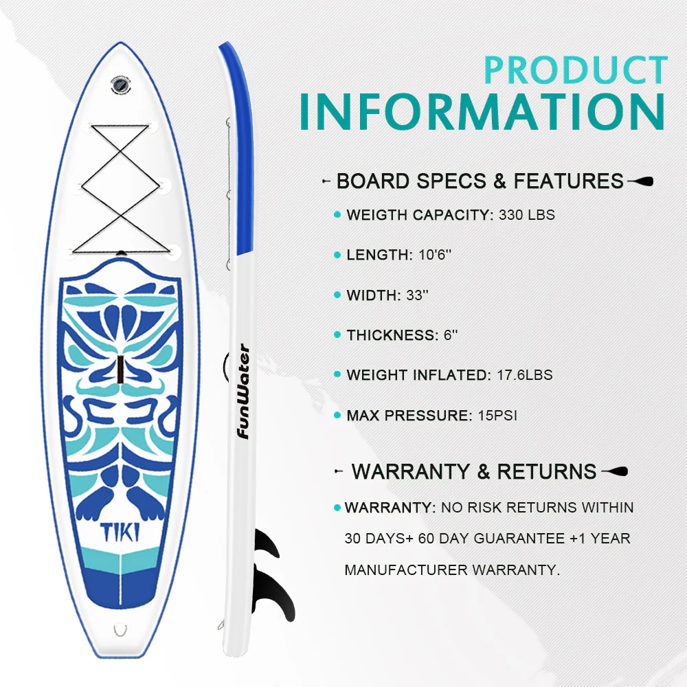 FUNWATER Drop Shipping Factory directly sale surfboard board sup surf long surfboard board inflatable paddle board sup surfing - Image 3