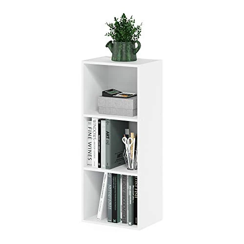 Furinno Luder Bookcase / Book / Storage , 3-Tier, White - Image 7