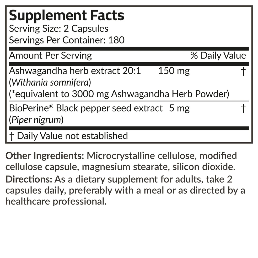 Futurebiotics Ashwagandha Capsules Extra Strength 3000mg - Stress Relief Formula, Natural Mood Support, Stress, Focus, and Energy Support Supplement, 120 Capsules - Image 4