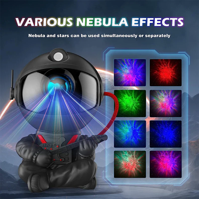 Galaxy Star Projector LED Night Light Starry Sky Astronaut Porjectors Lamp For Decoration Bedroom Home Decorative Children Gifts - Image 2