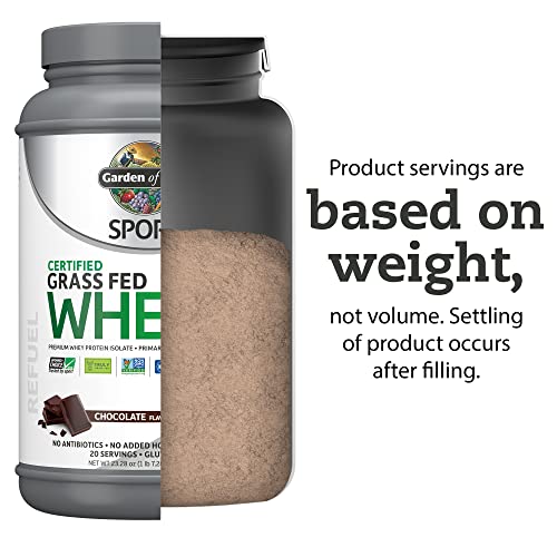 Garden of Life Sport Whey Protein Powder Chocolate, Premium Grass Fed Whey Protein Isolate Plus Probiotics for Immune System Health, 24g Protein, Non GMO, Gluten Free, Cold Processed - 20 Servings - Image 3