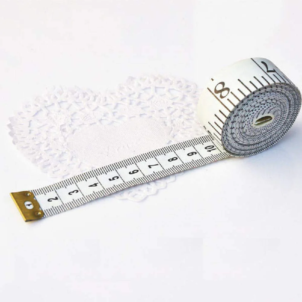 GDMINLO Soft Tape Measure Double Scale Body Sewing Flexible Ruler for Weight Loss Medical Measurement Tailor Craft Vinyl Ruler, Has Centimetre on Reverse Side 60-inch（White） - Image 2