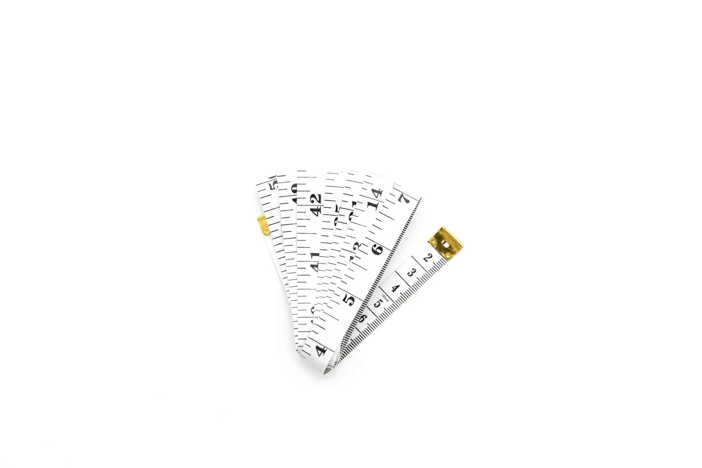 GDMINLO Soft Tape Measure Double Scale Body Sewing Flexible Ruler for Weight Loss Medical Measurement Tailor Craft Vinyl Ruler, Has Centimetre on Reverse Side 60-inch（White） - Image 5