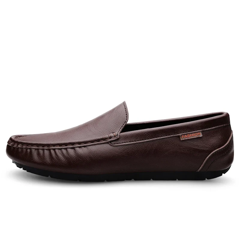 Genuine Leather Men Casual Shoes Luxury Brand Mens Loafers Moccasins Breathable Slip on Italian Driving Shoes Chaussure Homme - Image 2