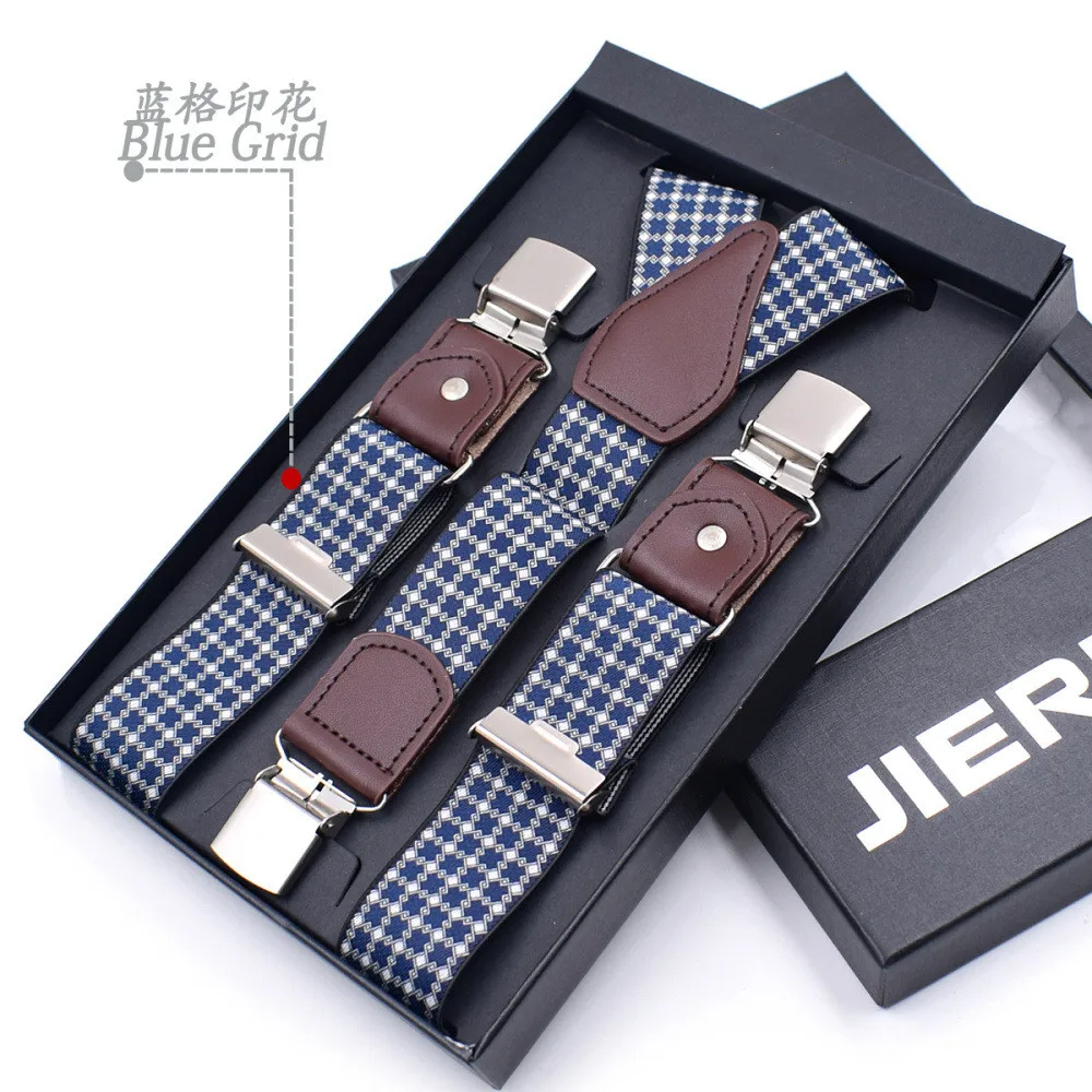Genuine Leather Suspenders Men 3/6 Clips Male Suspensorios Adjustable Belt Strap Bretelles Vintage Men Clothing Accessories - Image 28