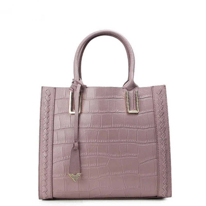 Genuine Leather Women Tote Bags Ladies Real Leather Handbags Long Strap Messenger Bag Hobo Satchel Tote Bolso - Image 3