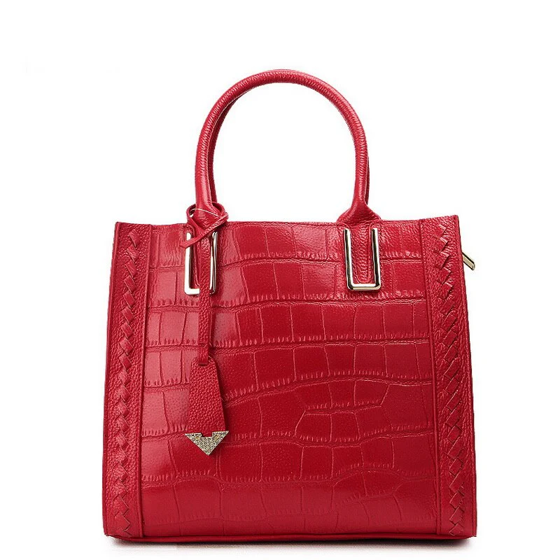 Genuine Leather Women Tote Bags Ladies Real Leather Handbags Long Strap Messenger Bag Hobo Satchel Tote Bolso - Image 6