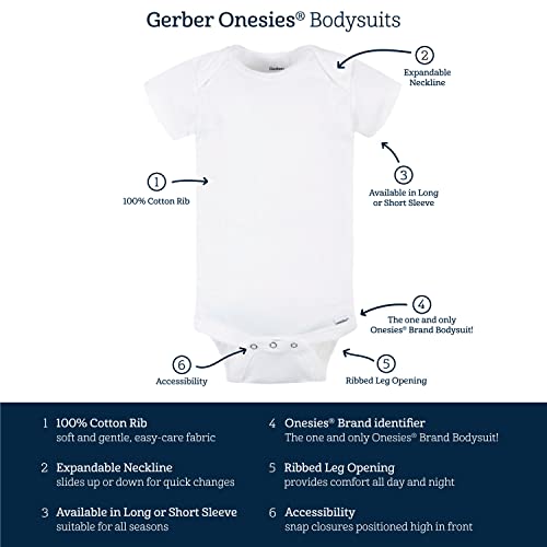 Gerber unisex-baby Short Sleeve Onesies Bodysuits - Image 4