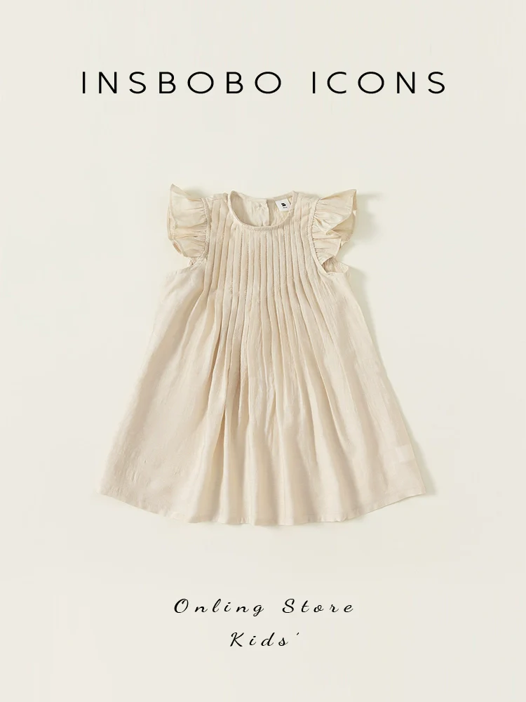 Girl Dress Summer Clothing 2024 New Arrival Kids' Skirt Little Girl Princess Dress Western Style Flying Sleeve Children's Clothing Summer - Image 4