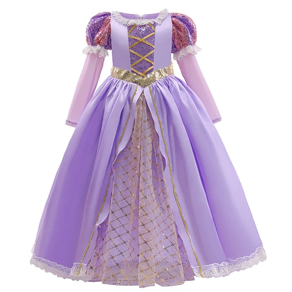 Girl Elsa Anna Dress Princess Costume Snow Queen Dress Baby Halloween Ariel Carnival Clothes Kids Cosplay Clothes Party Clothing - Image 17