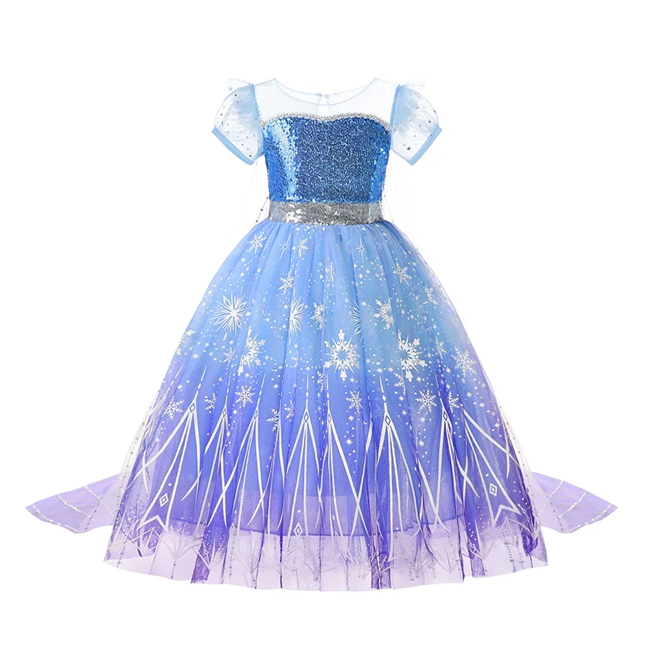 Girl Elsa Anna Dress Princess Costume Snow Queen Dress Baby Halloween Ariel Carnival Clothes Kids Cosplay Clothes Party Clothing - Image 19