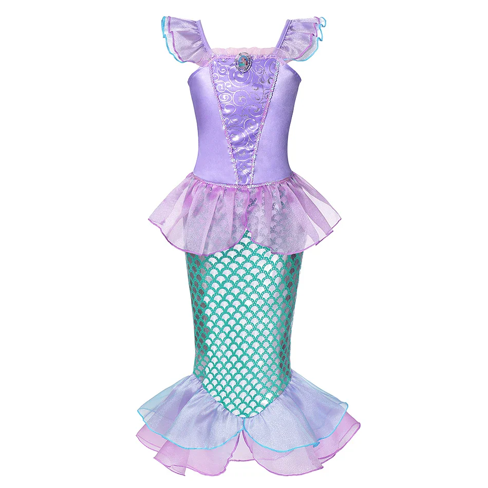 Girl Elsa Anna Dress Princess Costume Snow Queen Dress Baby Halloween Ariel Carnival Clothes Kids Cosplay Clothes Party Clothing - Image 25