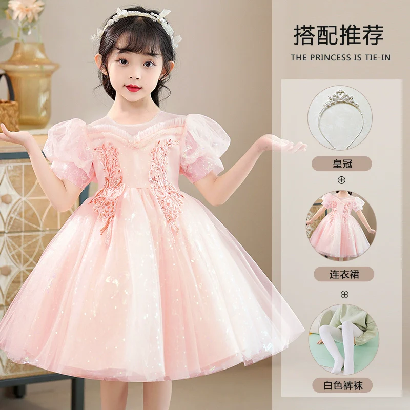 Girl June 1 Costume Kids Flower Girl Wedding Dress FARCENT Umbrella Princess Dress Little Girl Dress - Image 10