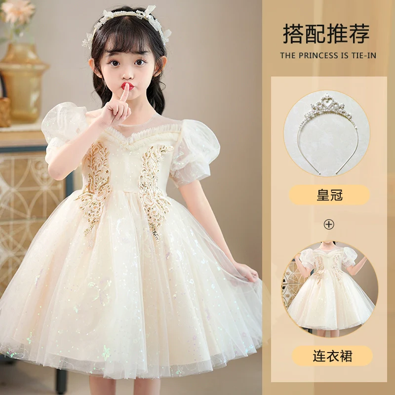 Girl June 1 Costume Kids Flower Girl Wedding Dress FARCENT Umbrella Princess Dress Little Girl Dress - Image 11