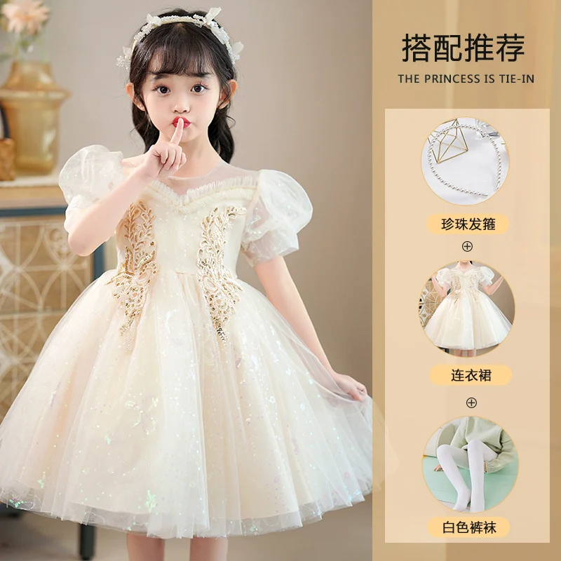 Girl June 1 Costume Kids Flower Girl Wedding Dress FARCENT Umbrella Princess Dress Little Girl Dress - Image 12