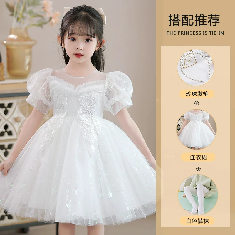 Girl June 1 Costume Kids Flower Girl Wedding Dress FARCENT Umbrella Princess Dress Little Girl Dress - Image 16