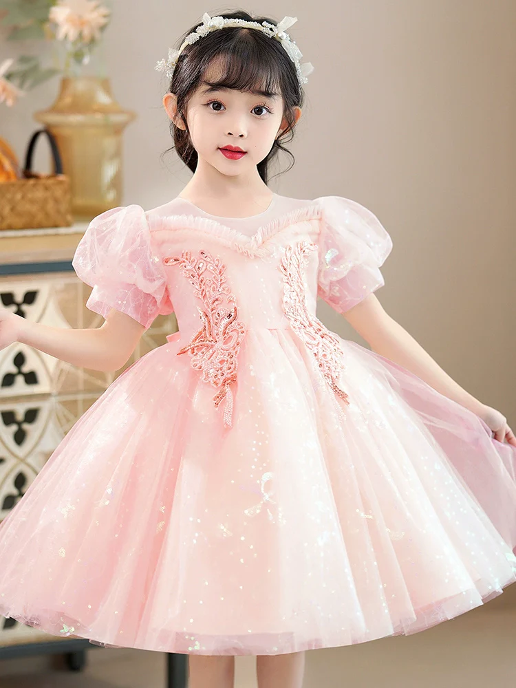 Girl June 1 Costume Kids Flower Girl Wedding Dress FARCENT Umbrella Princess Dress Little Girl Dress - Image 4