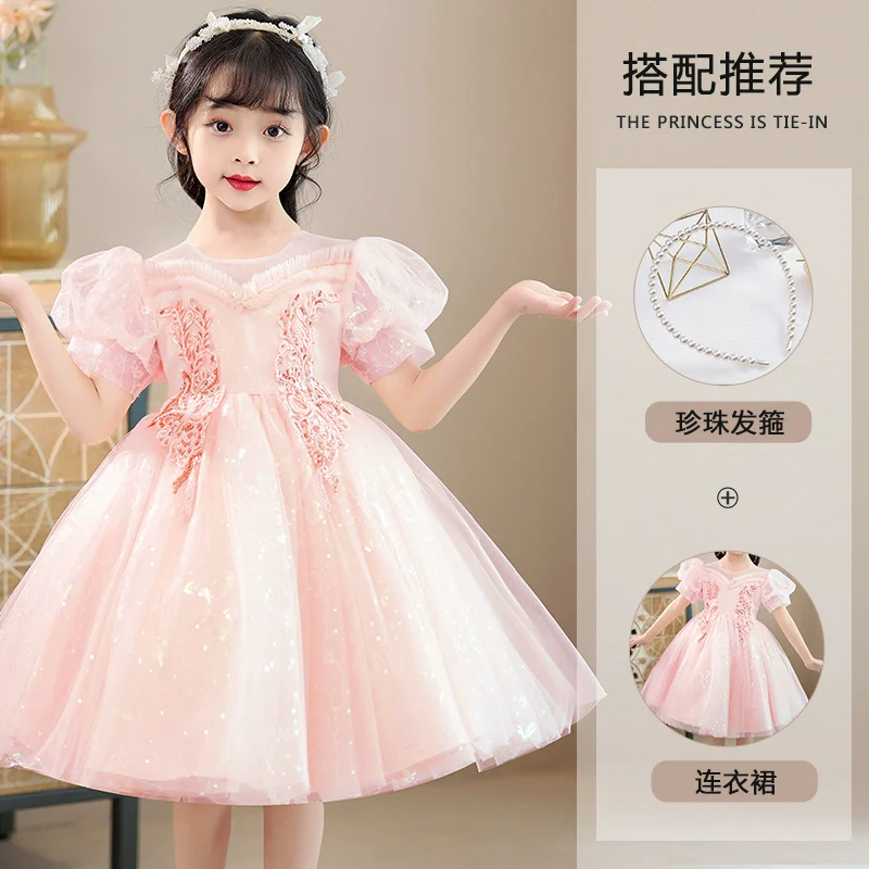Girl June 1 Costume Kids Flower Girl Wedding Dress FARCENT Umbrella Princess Dress Little Girl Dress - Image 8
